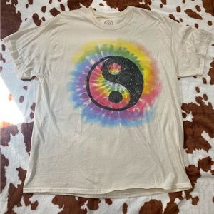 Yin and yang tye dye T-shirt